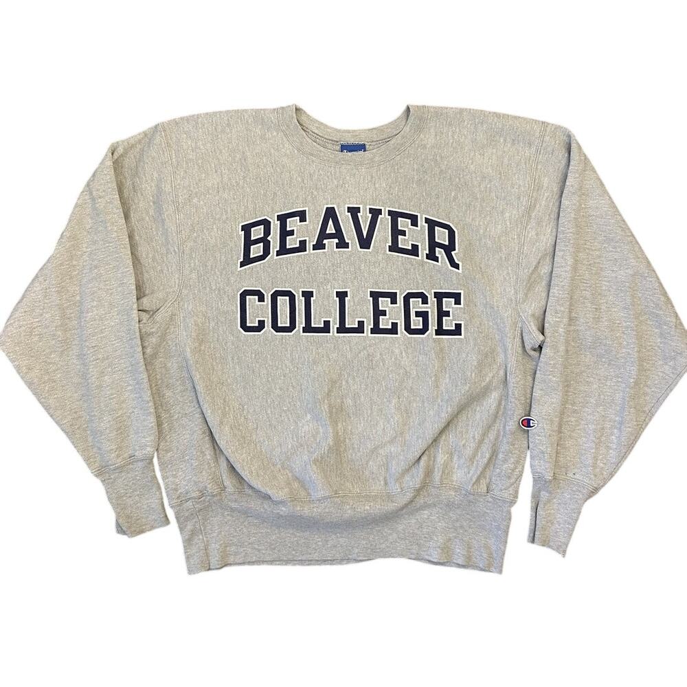 Vintage Champion Reverse Weave Beaver College Sweatshirt